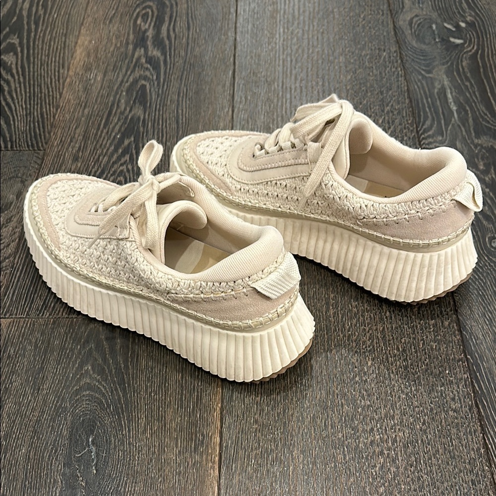 Dolce Vita Women’s Dolen Sneakers Sandstone Knit - Picture 7 of 10